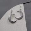 Trendy Retro Moon Pendant Earrings: Versatile and Fashionable Ear Hooks for Women