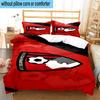 Set Biancheria da Letto Stampato con Stemma AFC Bournemouth 3 Pezzi Copripiumino Chiusura Include 1 Copripiumino e 2 Federe Set Biancheria da Letto Decorazioni per la Casa Regali