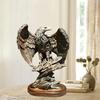 1 Stück Adlerskulptur Harzskulptur Realistische Adlerfigur mit ausgestreckten Krallen und Flügeln Büro Goth Dekoration Geeignet für Arbeitszimmer
