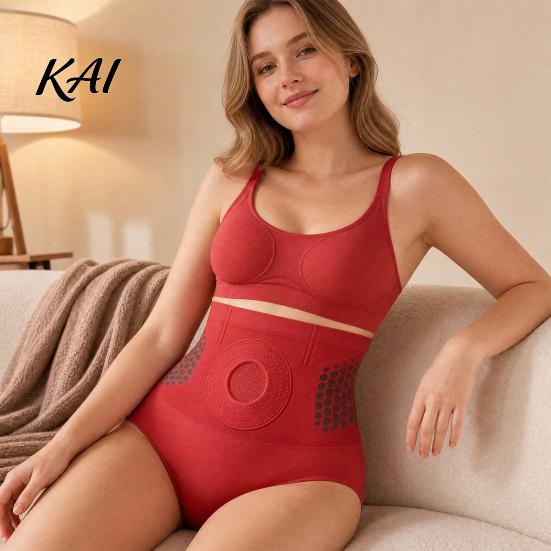 Guaina Modellante Infusa di Berberina Vita Alta Controllo Pancia Mutandine per Donna, Intimo Snellente Cosce Design a Nido d'Ape Senza Cuciture Sollevamento Glutei Body