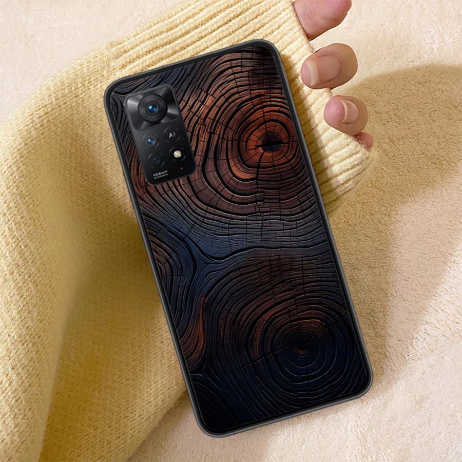 Wood Textures Phone Case For Redmi 13C 14C Note 14 13 Pro Plus 5G 12 12C 10A 10C 10 9A 9C 9T 9 8 8A K70 Pro Cover TPU Shell Coqu