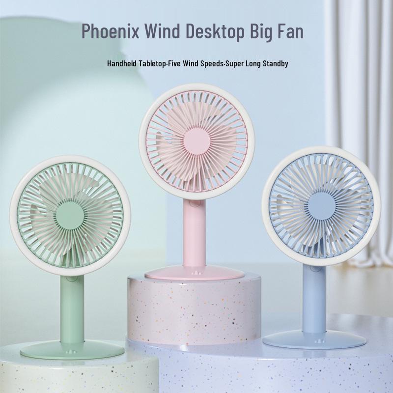 Mini Cartoon Desktop Air Cooler: USB-Powered Refrigeration & Humidifying Spray Fan