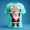 Weihnachten Herren T-Shirt Weihnachtsmann Muster Druck Herren Damen Rundhals T-Shirt Weihnachtsgrafik T-Shirts Neu in Oberteile & T-Shirts