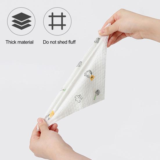 Roll Kitchen Paper Towel Super Water Oil Absorbent Wet Dry Dual Use Food Grade Tear-off Reusable Washable Lazy Rag Dishwashing Cloth