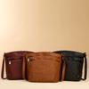 New Multi-layer Bucket Bag Large-capacity Messenger Bag Retro Shoulder Bag Fashionable Versatile Multi-functional Messenger Bag