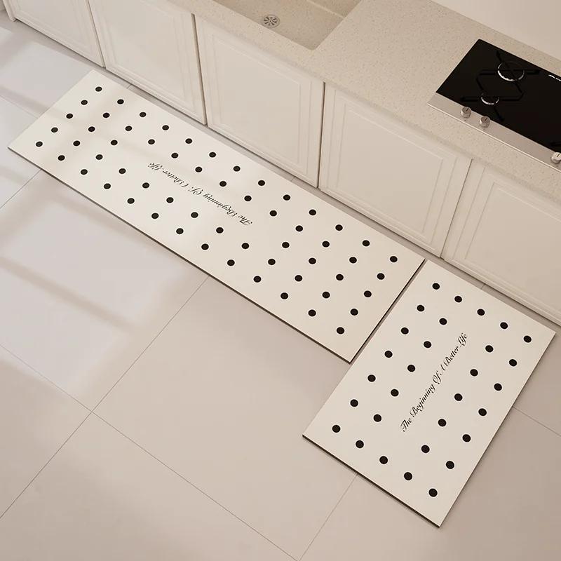 Küchenbodenmatte PVC Wasserdicht Ölfest Teppichmatten Lang Heimdekoration Lederteppich Rutschfest Kundenspezifisch Alfombra Cocina