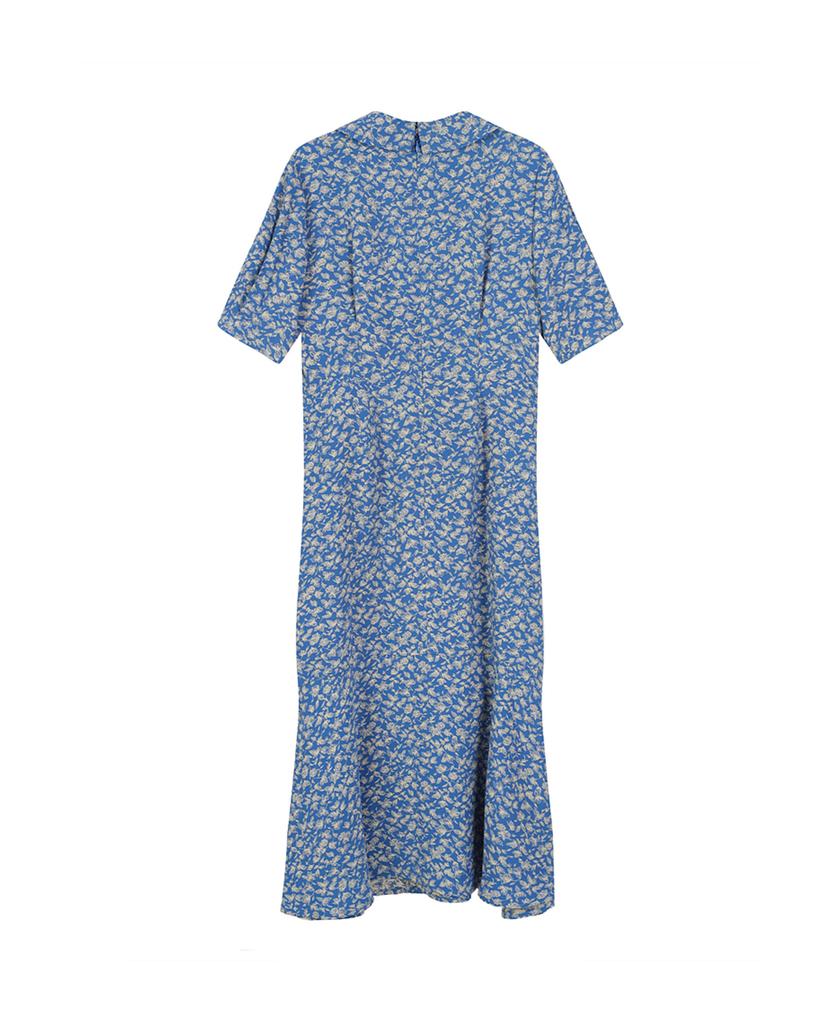 Raphael Sorob Flower Jacquard Long Dress