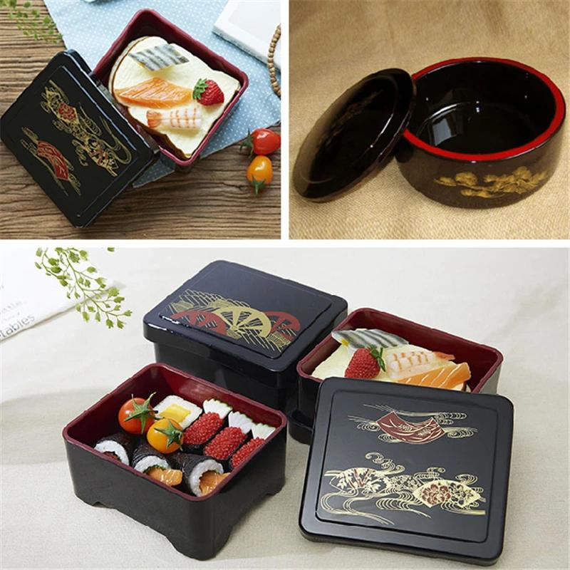 Sushi de anguila junto con Baihui fiambrera sándwich con tapa fiambrera japonesa snack fiambrera para llevar Sushi recipiente para comida bento