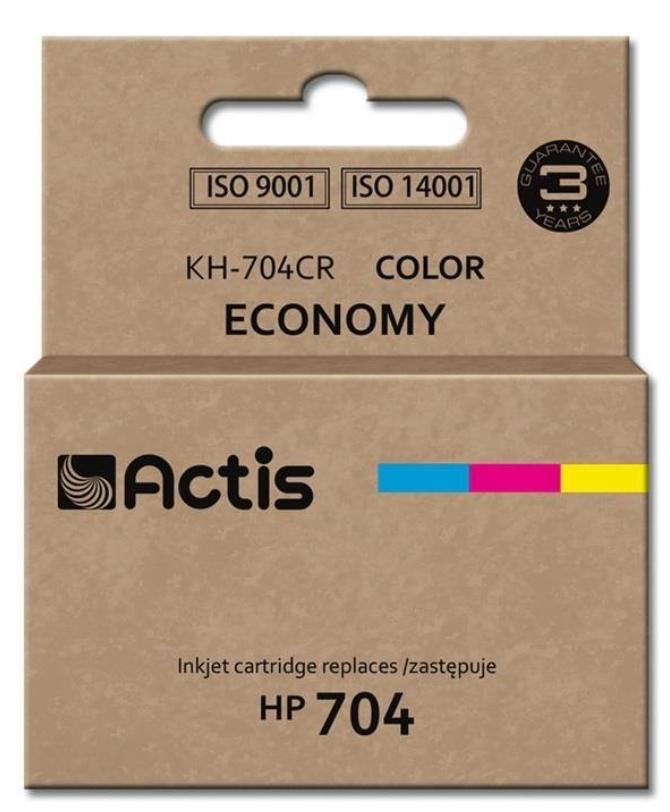 Actis High-Yield Tri-Color Ink Cartridge for HP 704 - Premium Print Quality
