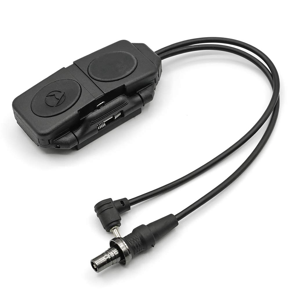 Control Your PEQ and SF Lights Simultaneously! [Ryohin Buhin] Dual Button Remote Switch, 20mm Rail Compatible, Black