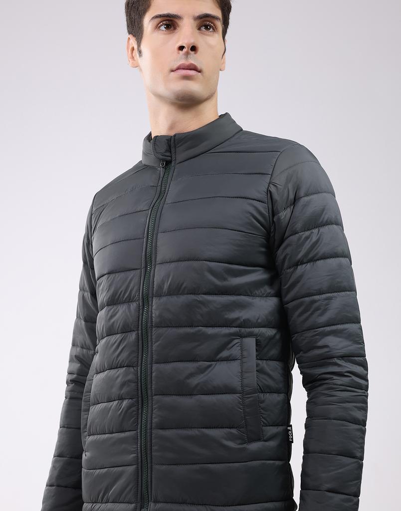 Rock it Men's Mock Neck Full Sleeve Jacket