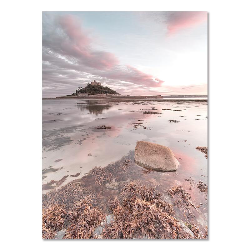 

Осенний закат трава птица пляж холст картина скандинавский природный пейзаж печать плакатов скандинавское искусство настенная картина домашний декор 21x30cm No Framed