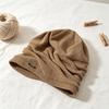 Autumn and winter fashion hats women's solid color simple warm headgear versatile face small knitted headgear wool hat