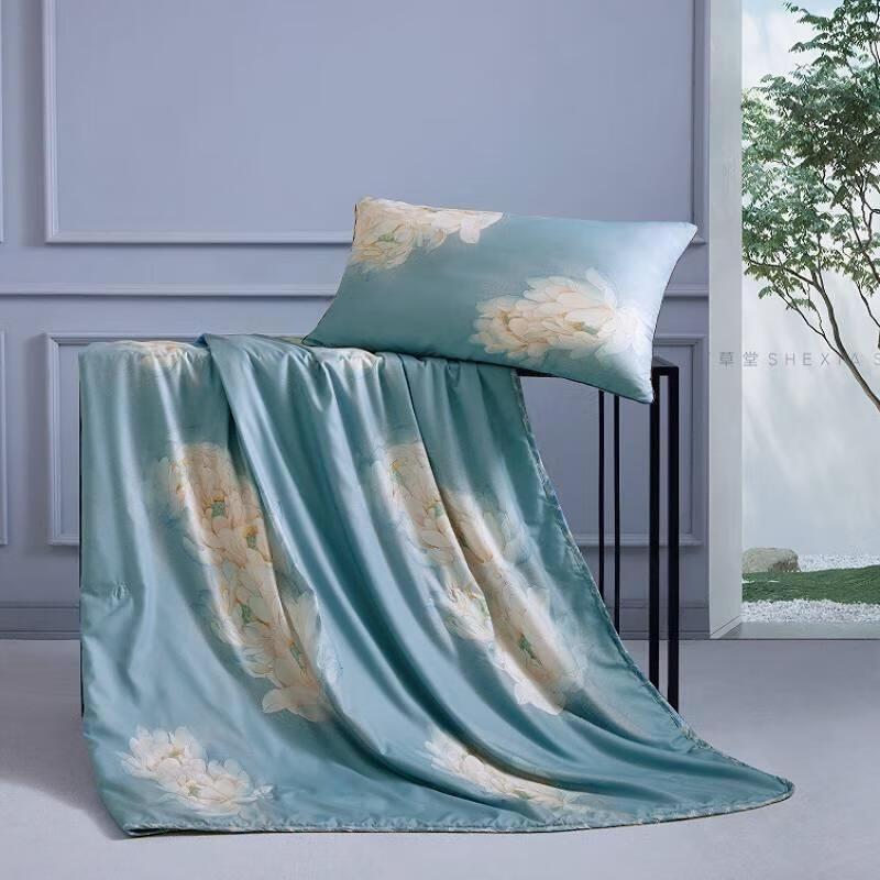 Mengjie Soft Printed All-Season Quilt Set with Pillow Inserts