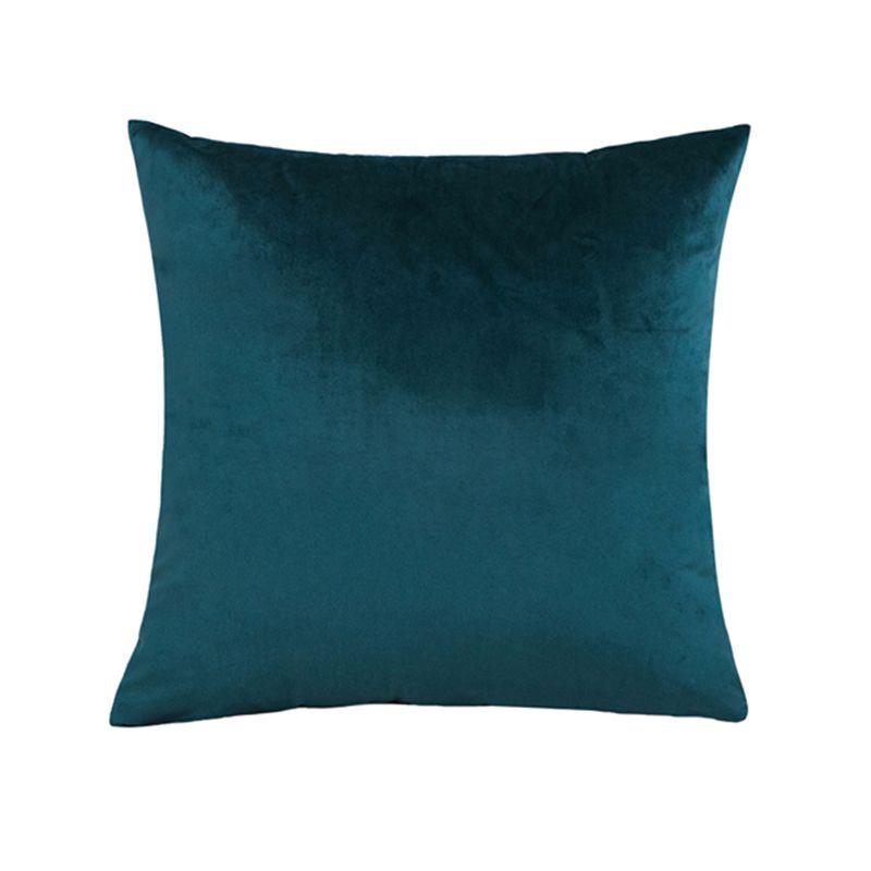 Superweicher 16" Samt Uni Kissenbezug in Unifarben für stilvolle Heimdekoration