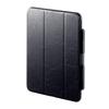 SANWA SUPPLY Case for iPad Air with Stylus Pen Storage Pocket and Soft 11-inch (M3/2025, M2/2024) Stand, Leather-Look Black, PDA-IPAD1714BK2