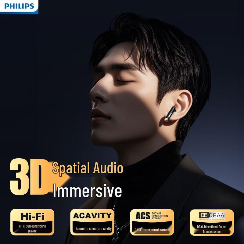 Philips TAT2020 Sports True Wireless Noise-Cancelling Earbuds