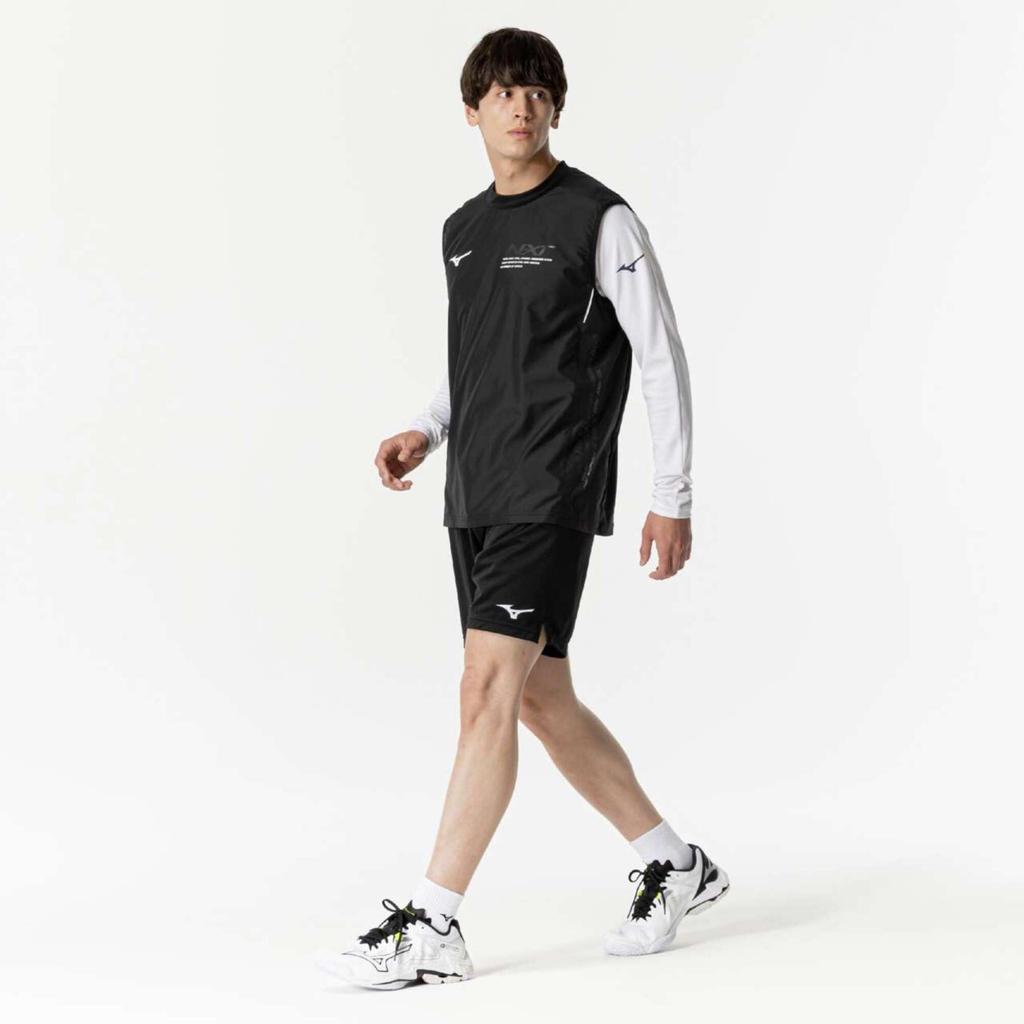 N-XT Volleyball Wear Sleeveless Piste Shirt V2MEB512 Unisex Black X Black L