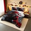 "Anime Warrior with Red Coat Design Bedding setBedding Set (1 Duvet Cover, 2 Pillowcases, Duvet Not Included)