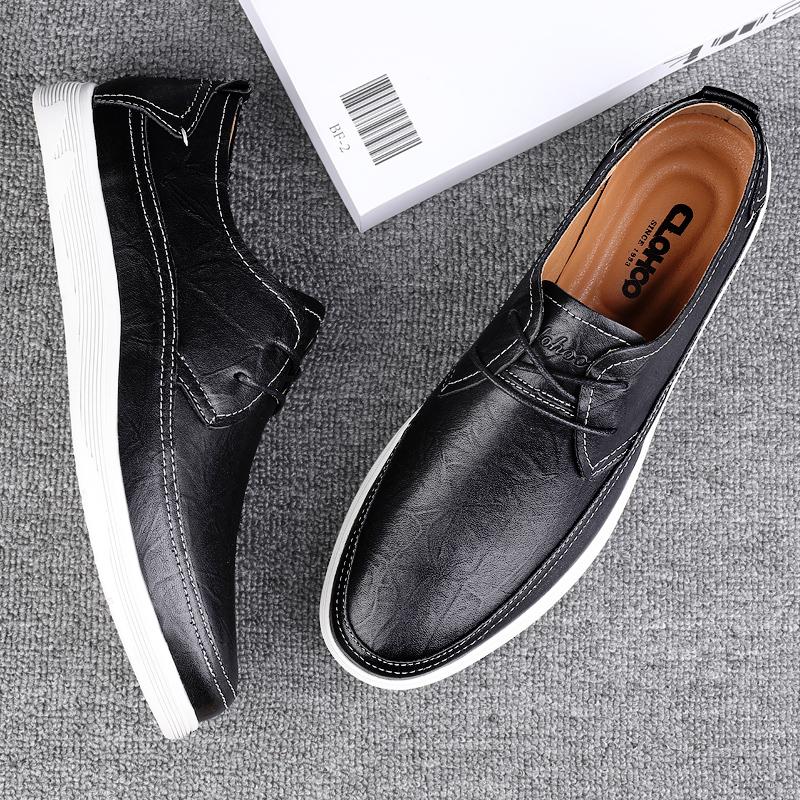 Spring autumn Gentleman Oxfords Leather Shoes lace up outdoor Luxury Goods Men Shoes Fashion Casual Formal Business Male flats