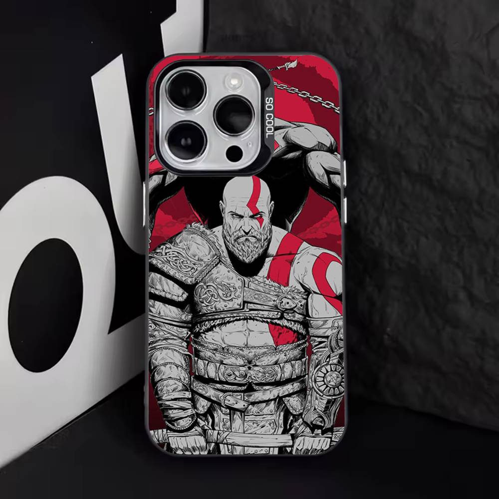 Game G-God of W-War Phone Case For iPhone 17,16,15,14,13,12,11,Pro,Max,Plus,E,Air,Mini Black Tpu Cover