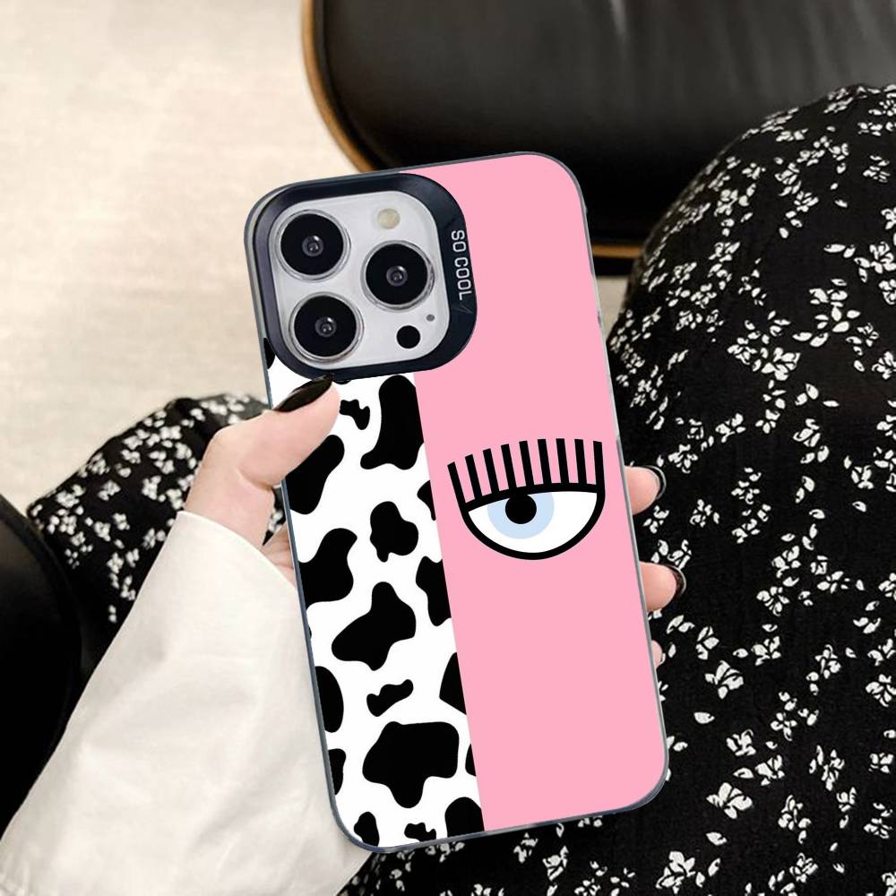 

Hot D-Chiara -A-Ferragnis Eyes Phone Case For IPhone 17 16 15 14 13 12 11 Pro Max Plus Color Shockproof Back Silver Cover iphone14pro