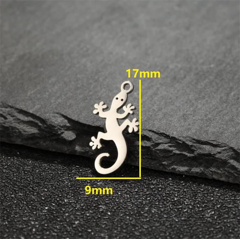 5Pcs/Lot Mini Stainless Steel Charms Fashion Metal Leaf Flower Butterfly Sun Pendants for Makings DIY Jewelry Handmade Craft