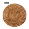 Dining Experience Insulation Pads Rattan Coasters Environmentally Friendly