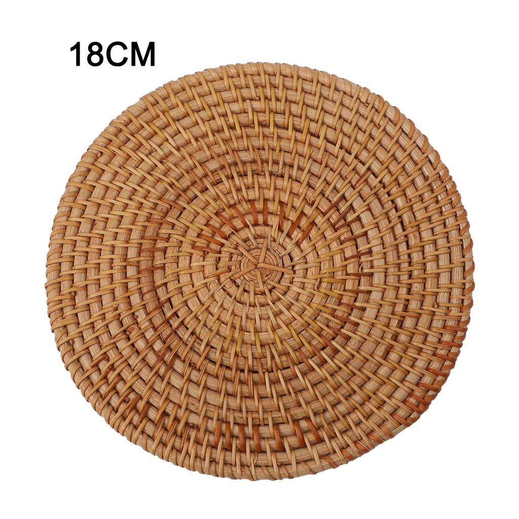 Dining Experience Insulation Pads Rattan Coasters Environmentally Friendly