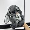 Grey Black Stitch Plush Toy Doll Soft Hug Pillow Sofa Cushion Sleep Companion Comfort Doll Room Desktop Decoration Festival Gift