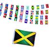 20 Caribbean Countries Small String Flags, 30 Feet 20 Pcs Caribbean Nations Pennant Banner Bunting Flags, International Festival,