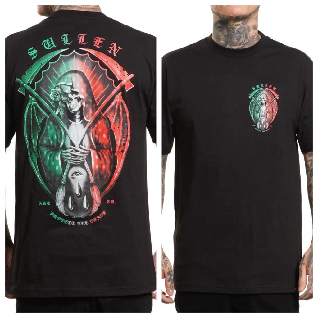 DE LA MUERTE MEX Tattoo Art Style Sommer Freizeit T-Shirt Unisex und Damen Luxusmarke Oberteil