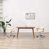 VidaXL Swivel Office Chair Living Room Seat Ergonomic Lounge Chair Bedroom Home Interior Cream 3054838