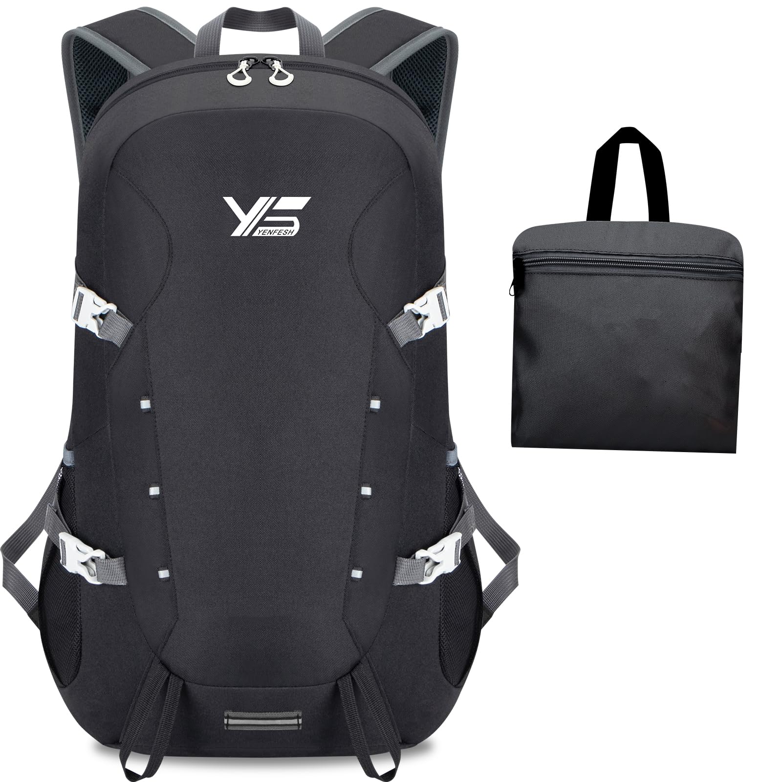 

Складной Альпинистский Легкий Компактный Походный Ультрамаленький Рюкзак для Предотвращения Катастроф Большой для Эвакуации Воды [YENFESH], Рюкзак, Рюкзак, Дневной рюкзак, 35 л, чёрный