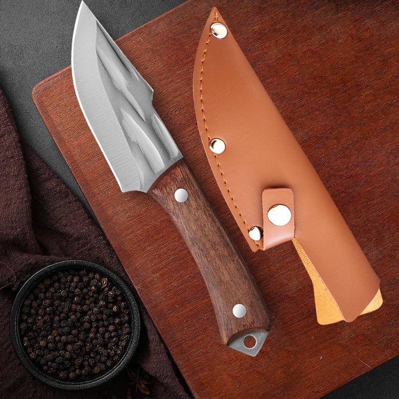 1pc Stainless Steel Kitchen Peeling Knives Meat Cleaver Sushi Knife Fruit Cutter Outdoor Boning Knife Tool