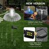 Solarne Lampki LED Meduzy Zewnętrzne Ogrodowe Solarne LED Lampka Trawnikowa Zmiana 7 Kolorów Wodoodporna Dekoracja Ścieżki na Podwórku Solarna Lampa Kwiatowa
