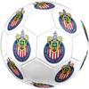 CD Guadalajara Size 5 Soccer Ball, Machine-Stitched PVC, Durable & High Bounce, All Ages Fit, fan merchandise, matches & outdoor use.