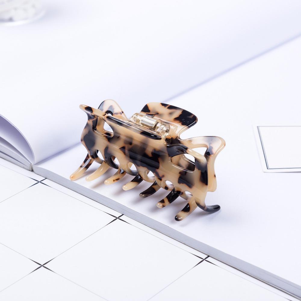 8.5cm Long Korean Women Hair Clip Acetate Hairpins Solid Color Women Hair Crab Hair Claws Women Make UP Tool Hair Accessories