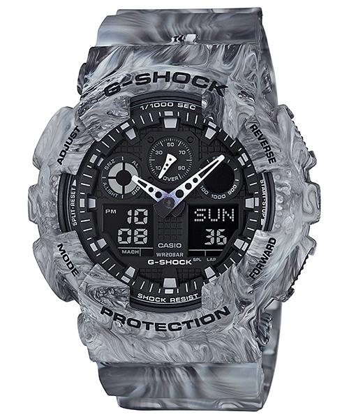 

Casio Men s Resin 200M Water Resistant Digital Shock Resistant Quartz Watch GA-100MM-8A сірий колір