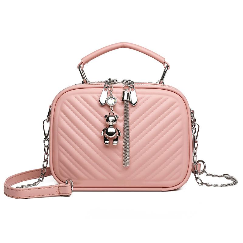 

Женская сумочка, маленькая сумка, мягкая кожаная сумка через плечо розовый