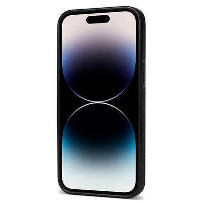 Husă cu suport pentru iPhone 16 Pro Max PU+TPU Suport pentru carduri Acoperire telefon