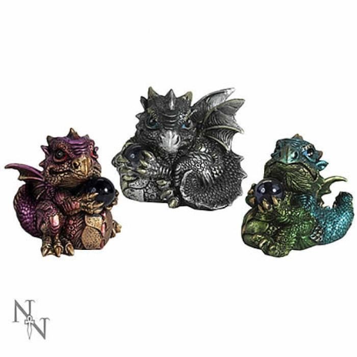 Figurines - Dragon's Gift - Set de 3 - Résine - Hauteur 7 cm
