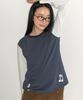 RONRON Dot Note Applique Long Sleeve Navy