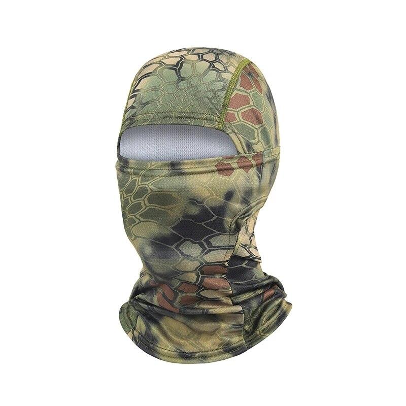 Balaclava tactică de camuflaj Protecție UV Rezistenta pentru ciclism Mască de față Uscare rapidă Ciclism în aer liber Pescuit Drumeții Esarfe