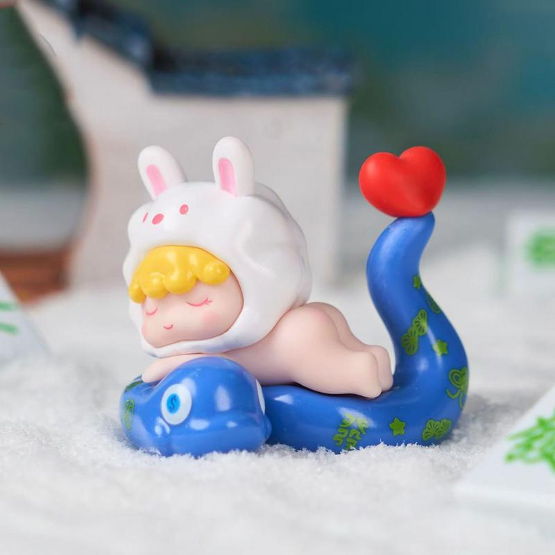 New Year Snake Figurine Year of The Snake Figures 2025 Miniature Animals Figurines Lucky Snake Miniature Snake Miniature
