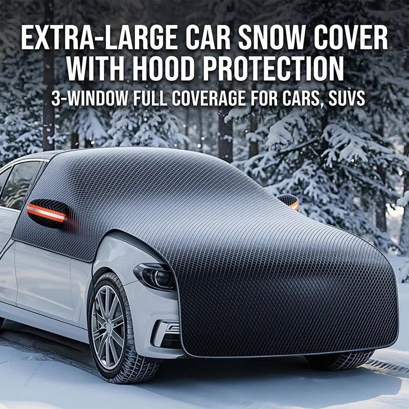 Xiaomi Thickened Car Windshield Snow Cover Frost Ice Shield Waterproof Windproof UV Sunshade for Sedan SUV Winter Auto Accessories
