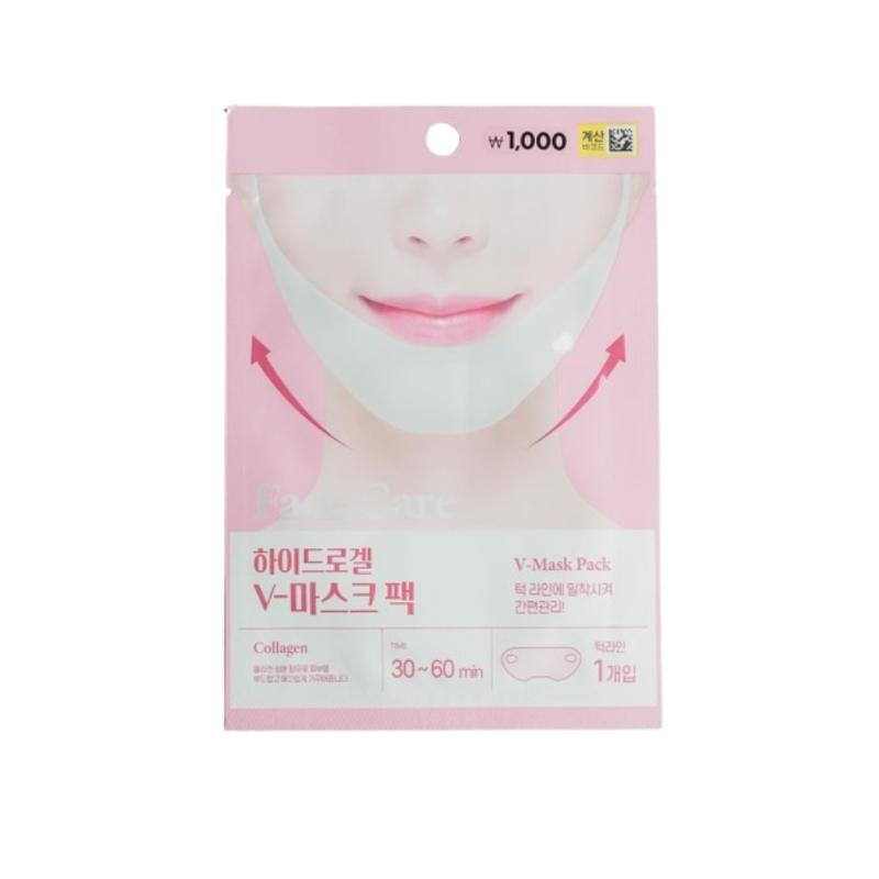 [Pack Miin] Hydrogel V Mask Pack - Tightening & Firming V-Line Patch, Double Chin Care Hydrogel Band, K-Beauty 1EA