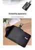 Men's Genuine Leather Large Capacity Key Holder - Multi-functional Waist Hanging Key Case for Home Use