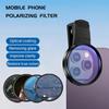 52mm Polarizer With Clip Cpl Len Adapter Circular Polarizing Filter Len Set Universal For Smartphone Compatible Any Phone Camera