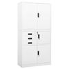 VidaXL Office Cabinet White 90x40x180 Cm Steel